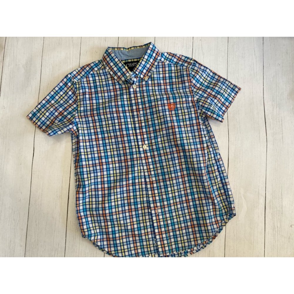 NWOT Chaps Button up plaid shirt size m